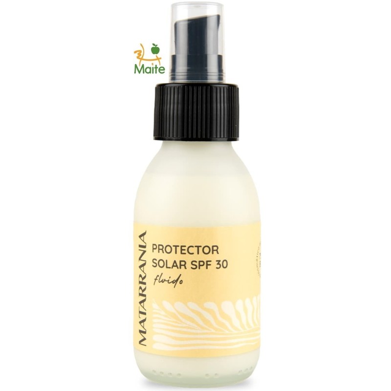 Protector solar fluido SPF 30 bio de Matarrania