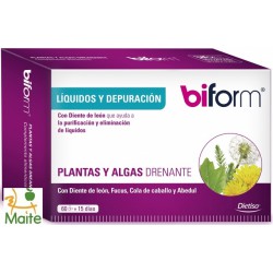 Plantes i Algues Drenant Biform de Dietisa. Eliminació de líquids