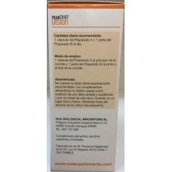 Nua DHA Vision es un suplemento a base de DHA para la salud ocular