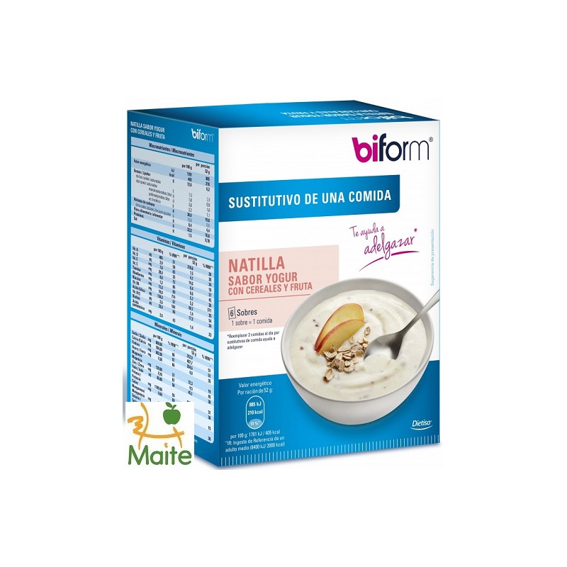 Natillas hipocalóricas sustitutivas de comidas Dietisa
