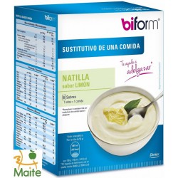 Natilla hipocalòrica Biform sabor llima substitutiva de menjades