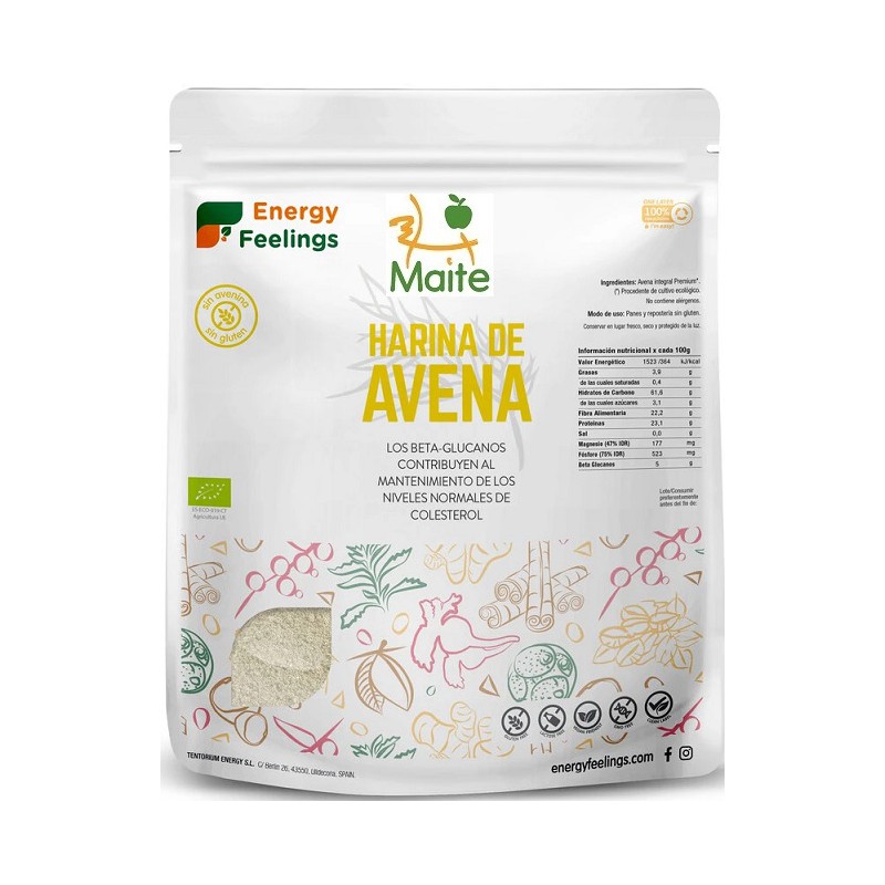 La farina de civada ecològica i sense gluten prové del gra integral