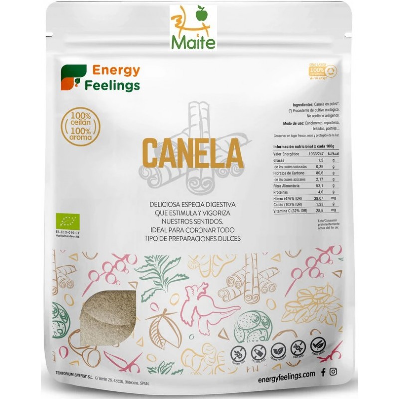 Canela de Ceilán Ecológica es un producto antioxidante (polifenoles)