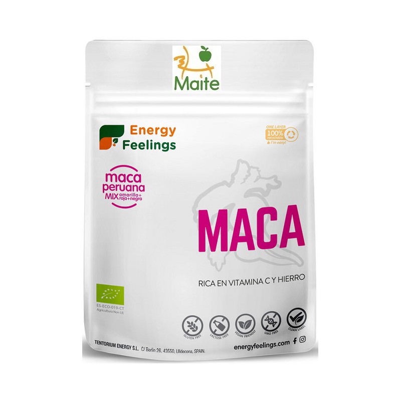 Maca Andina Ecológica Negra y Mix (Amarilla+Roja+Negra)