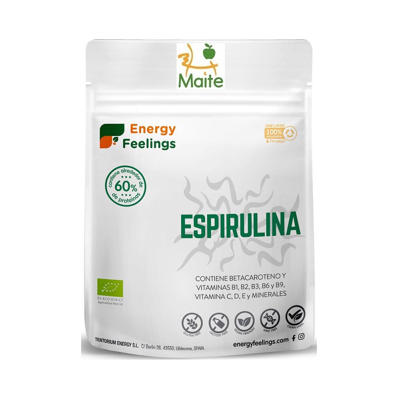 Alga espirulina Eco en pols és una alga que ens aporta moltes proteïnes