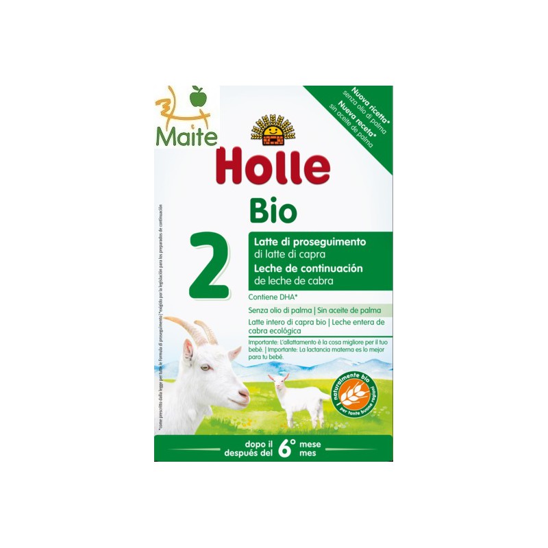 Llet de continuació de cabra 2 Holle bio a partir del sisè mes